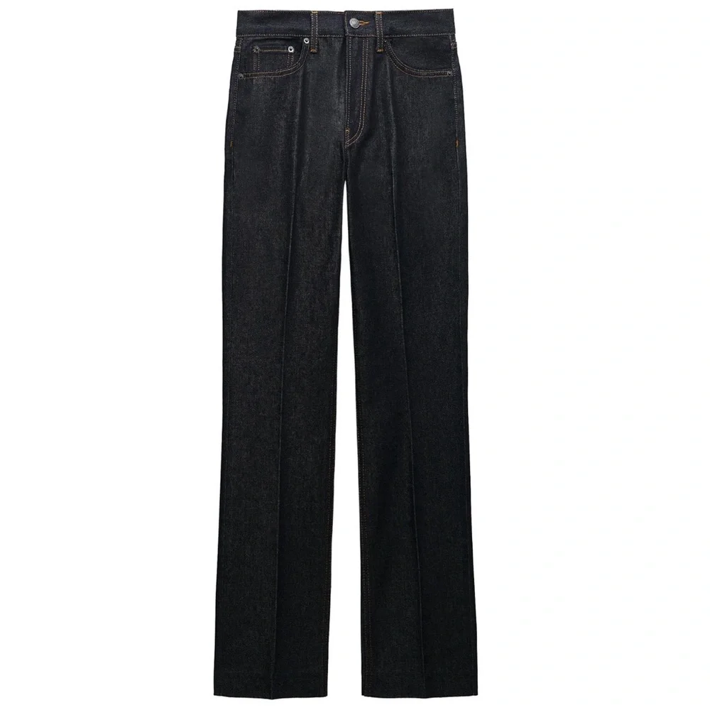 ZARA HIGH RISE BOOTCUT ZW COLLECTION JEANS size 4 - Picture 3 of 10